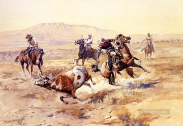 El vaquero renegado Charles Marion Russell Indiana Pinturas al óleo